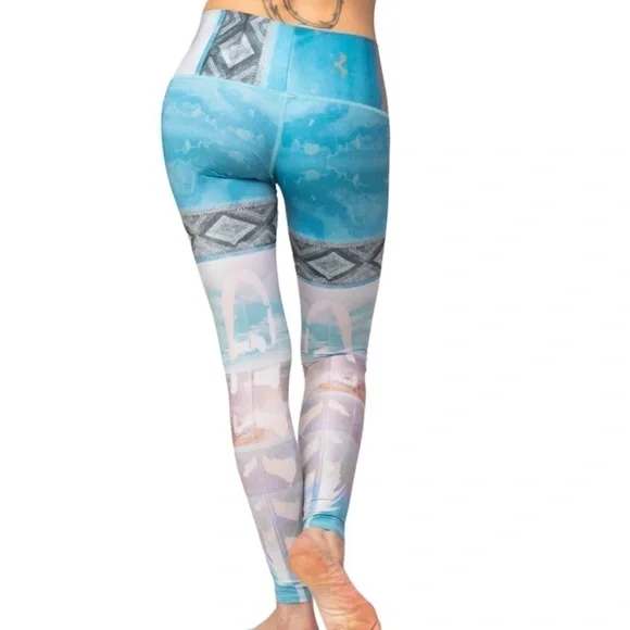 Teeki Tarot Magick Hot Pant Feather Leggings XS - Picture 10 of 15